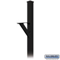 Black Decorative Mailbox Post Y49549