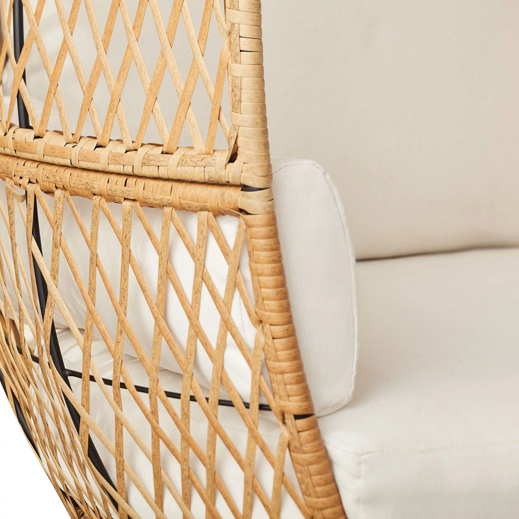 Boho Wicker Egg Chair I92344