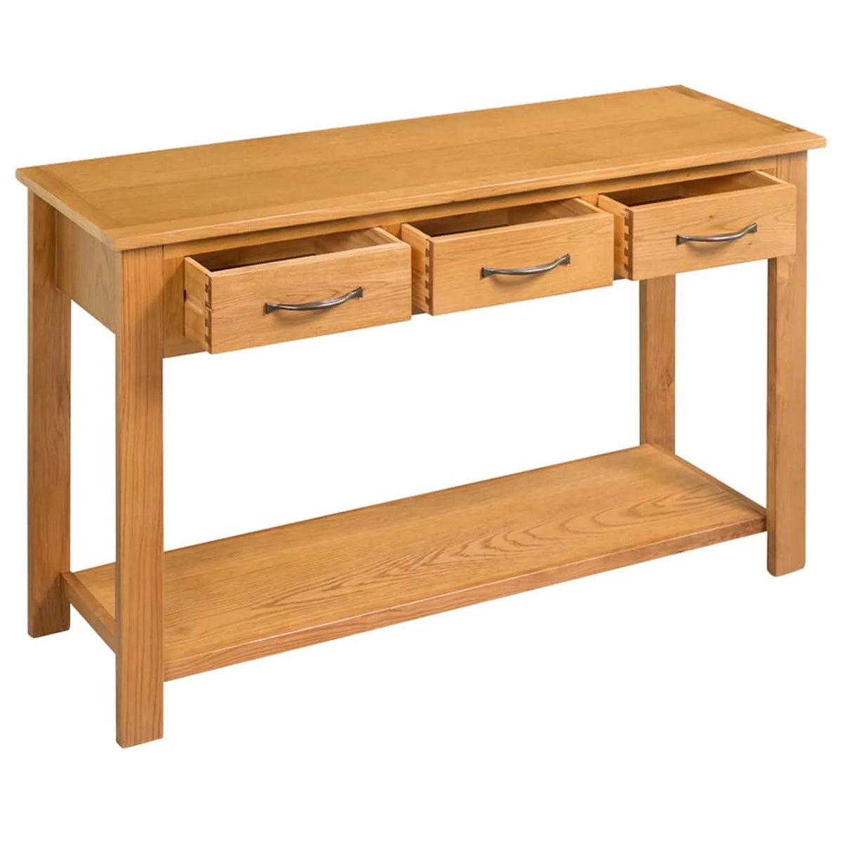 Solid Oak Wood Console Table L346490