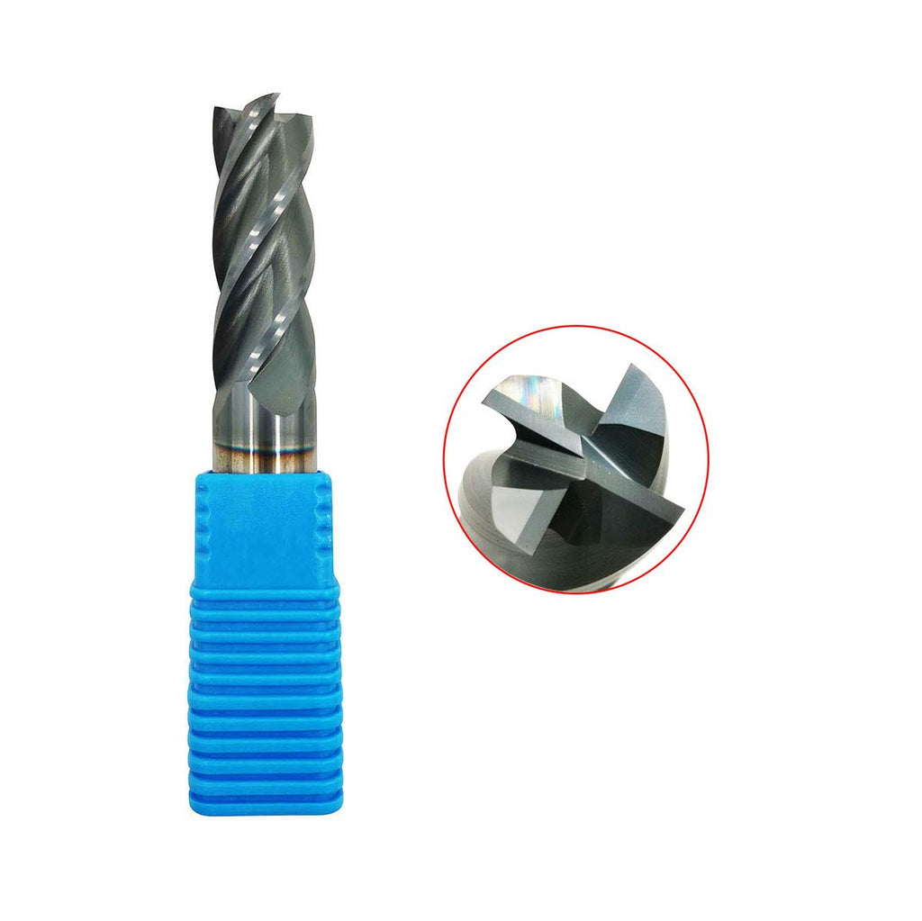 1/8 Carbide Square End Mill, 4 Flute, AlTiN Coating O18567