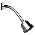 Satin 24K Gold Shower Head with Arm and Square Flange F34924