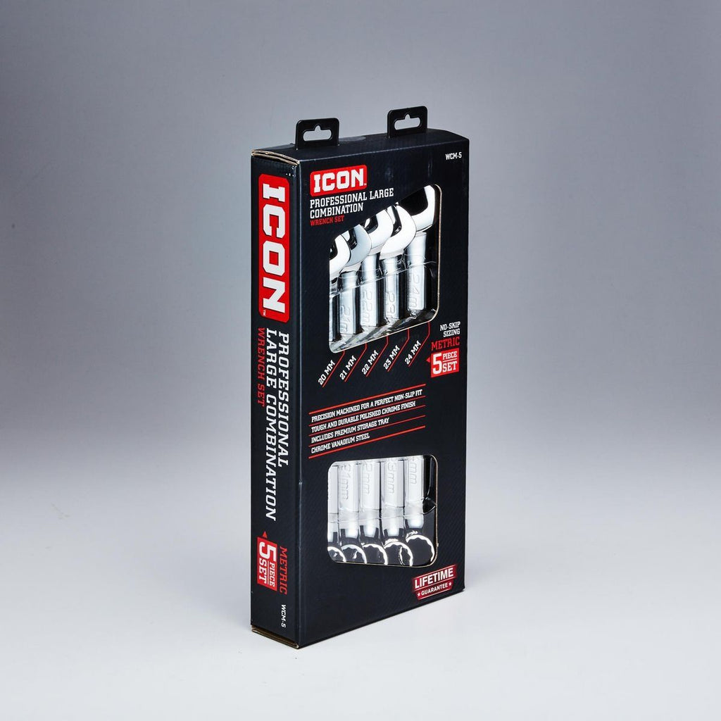 Metric Combination Wrench Set, 5 Piece U597834