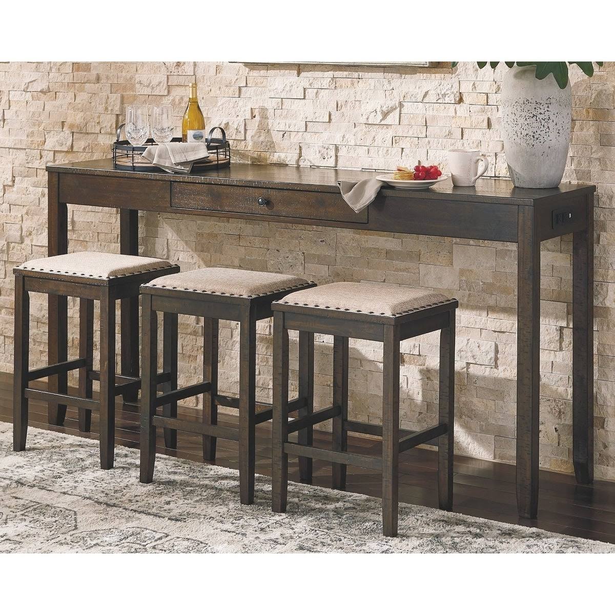 Rectangular 4 Piece Counter Height Dining Table Y2471