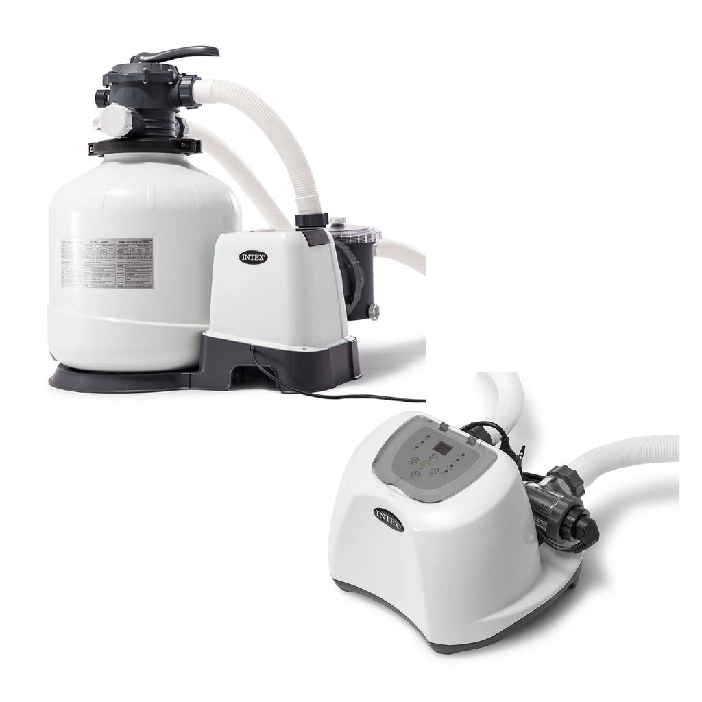 3000 GPH Pool Sand Filter Pump with Saltwater System W344