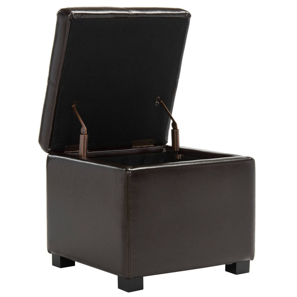 Brown Square Ottoman Q430