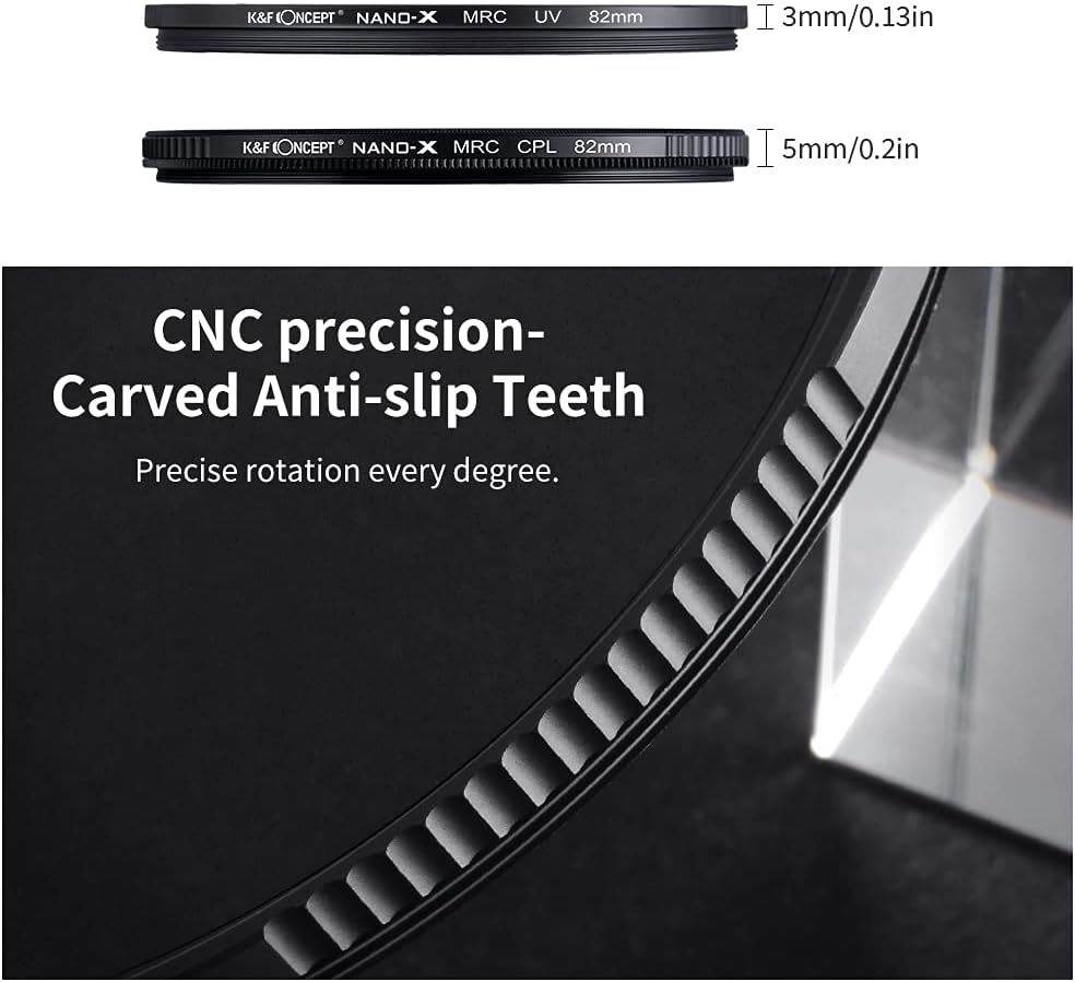 67mm Circular Polarizer & MC UV Filter Kit, 2 pcs, Multi-Layer Coatings U800