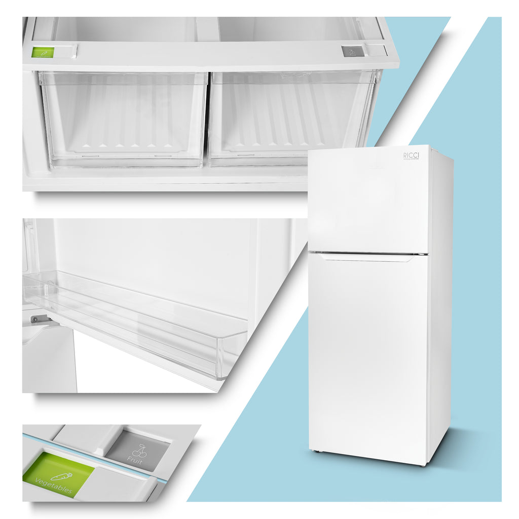 Stainless Apartment Size Refrigerator 15 Cubic Feet Top Freezer Full Size Fridge W341