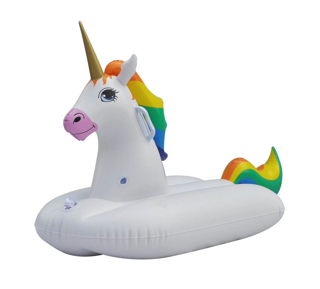 Sled Unicorn Snow Tube Inflatable 49 inches Long One Person E613