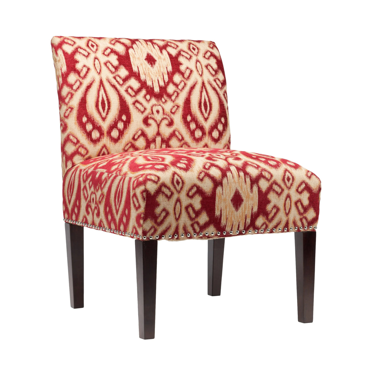 Brown Geometric Accent Chair J23434