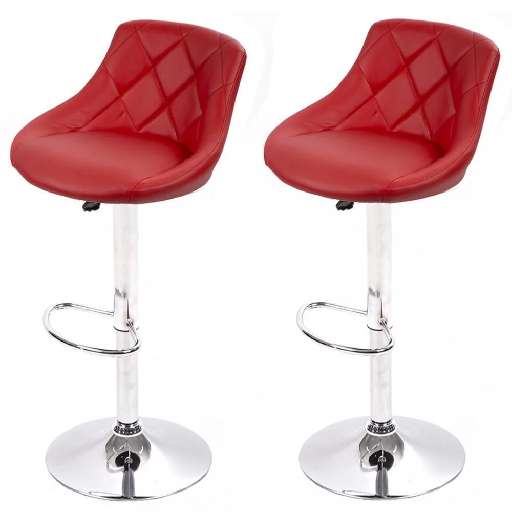 Adjustable Swivel Bar Stools Set Of 2 W5414