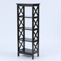 Black 4-Tier Bookcase D43183