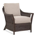 32x22 Wide Armchair Blue Gray Beige Stripe A380