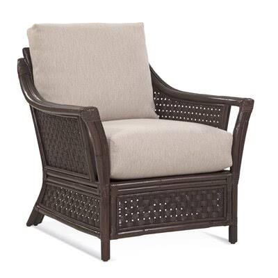 32x22 Wide Armchair Blue Gray Beige Stripe A380