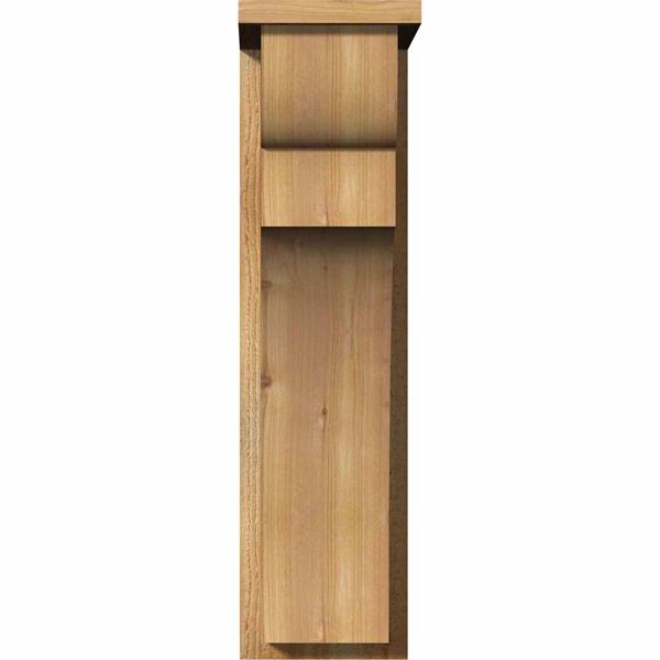 Rough Sawn Corbel with Backplate, Western Red Cedar B5008