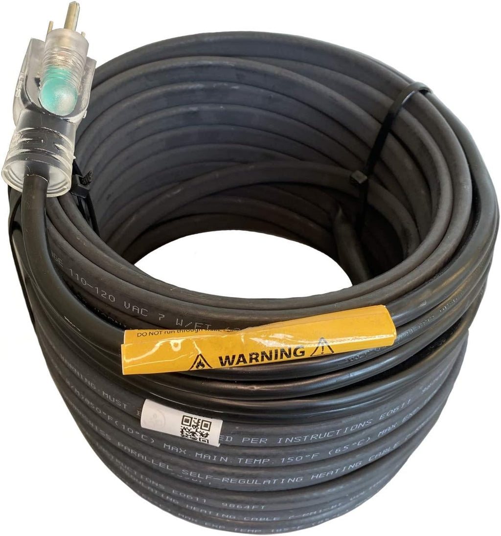 Self-Regulating Heating Cable, 120V, 7Watts/Ft. (12-Feet) Pack of 2 K858426