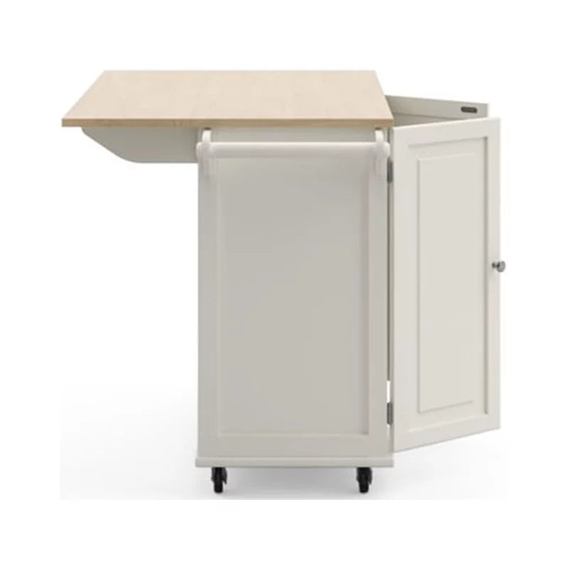 White Wood Kitchen Cart J3302