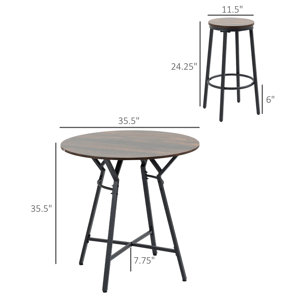 5-Piece Bar Table and Chairs Set X497302