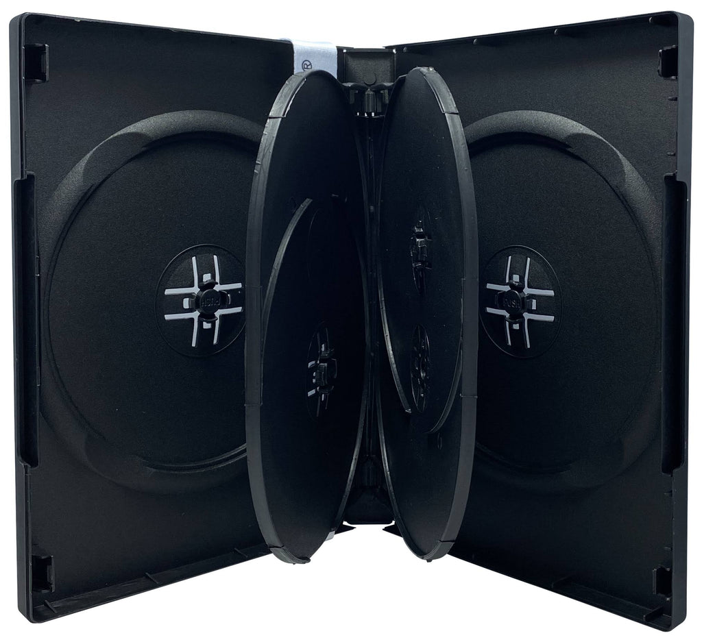 Black 6 Disc DVD Cases E8604