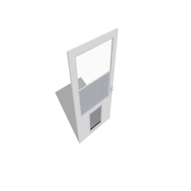 White High-view Wood Core Storm Door P34899