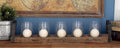 Wood Metal Glass Candle Holder 28 by 5-Inch X9174