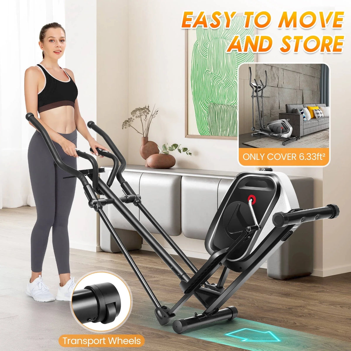 Elliptical Machine with 16 Levels Magnetic Resistance V28353