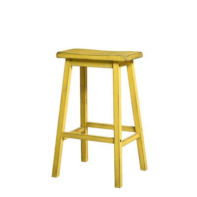 Antique Yellow Bar Stool Y335