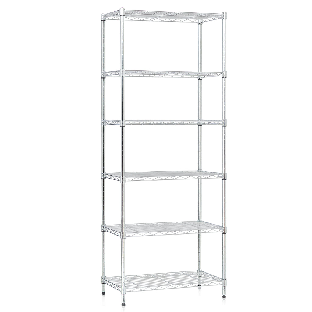 6-Shelf Wire Shelf Unit, Chrome I561172