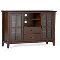Solid Wood TV Media Stand in Russet Brown B796