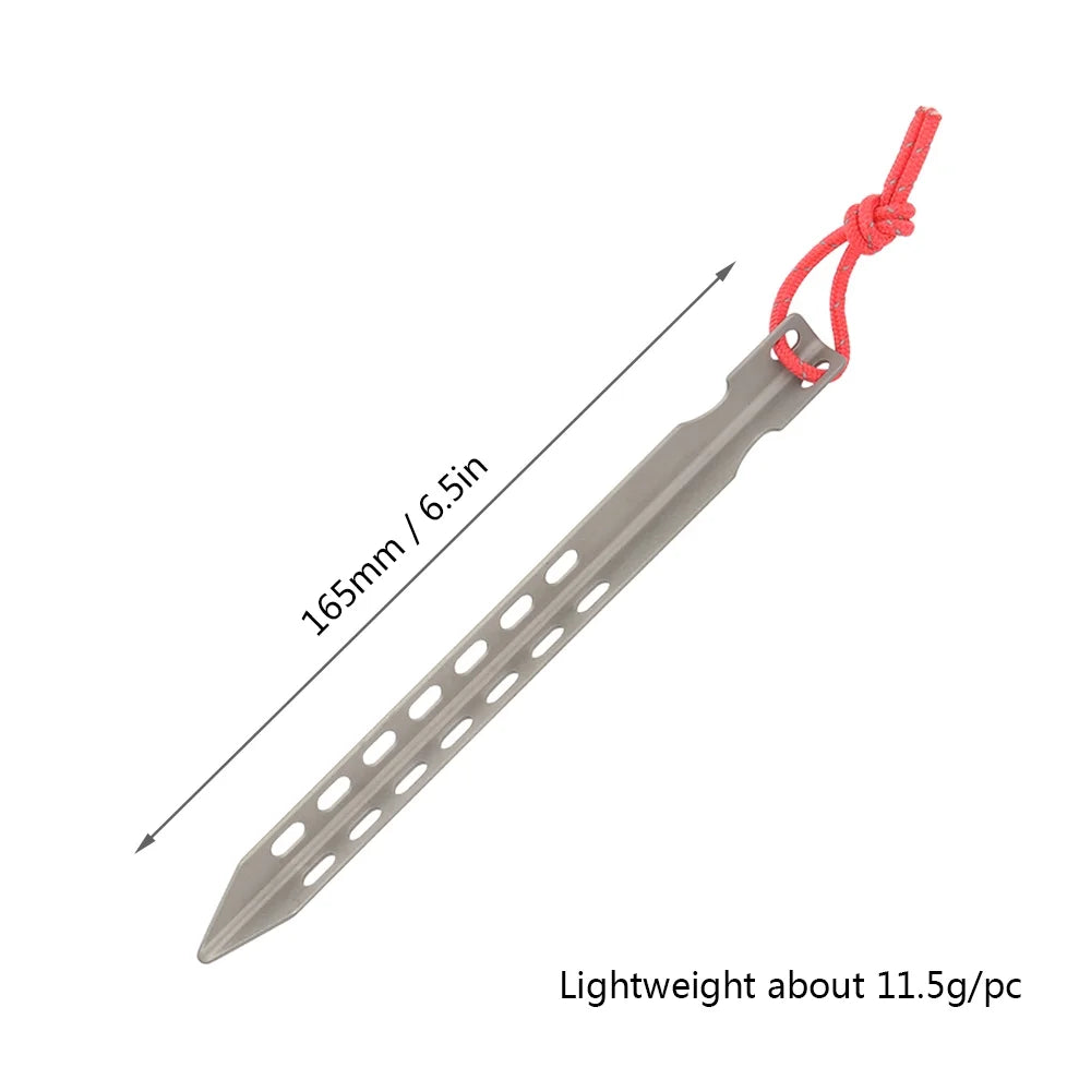 6.5 Inch Ultralight Titanium Alloy Tent Stakes M84312