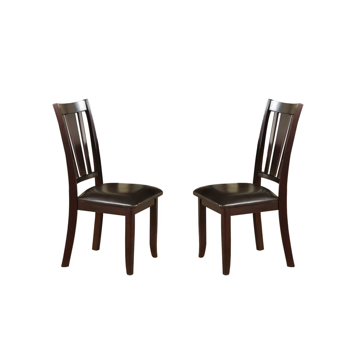 Espresso Slat Back Dining Chairs Set of 2 M8472