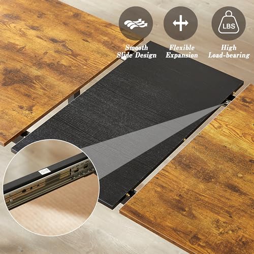 Extendable Kitchen Table with Benches R23258
