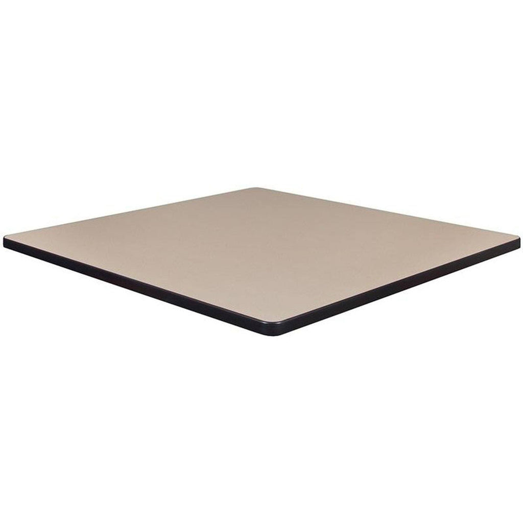 Beige Grey Square Laminate Table Top Z222711