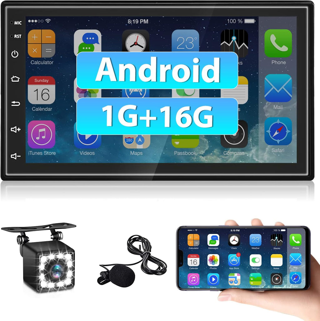 Double Din Car Radio with Navigation Touch Screen Bluetooth Backup Camera K34675