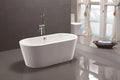 67 in. Acrylic Freestanding Bathtub in White Y908