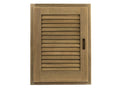 Teak Louvered Door & Frame O1749