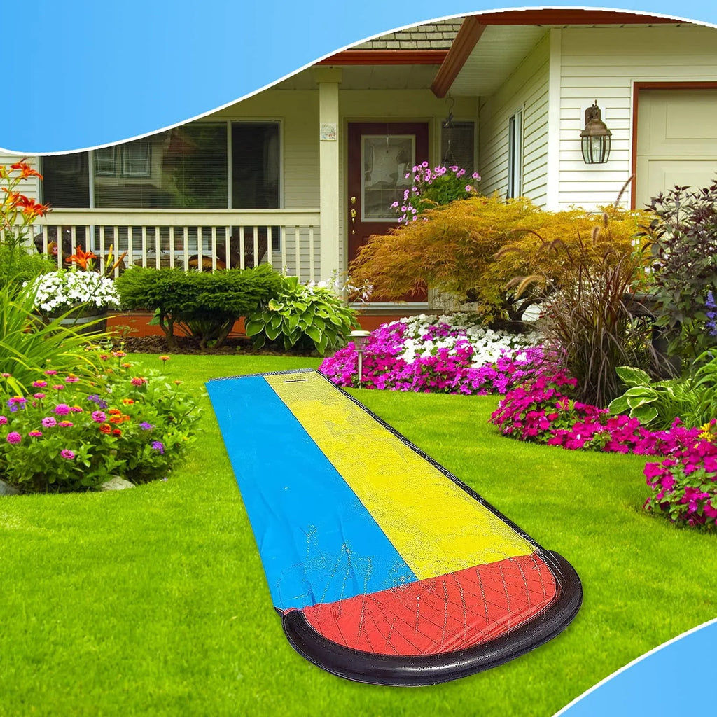15.5ft Inflatable Lawn Water Slide with Sprinkler Pad P47216