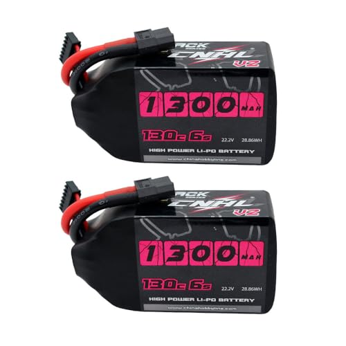6S 1100mAh 100C 22.2V Lipo Battery with XT60 Plug (2 PCS) B638588
