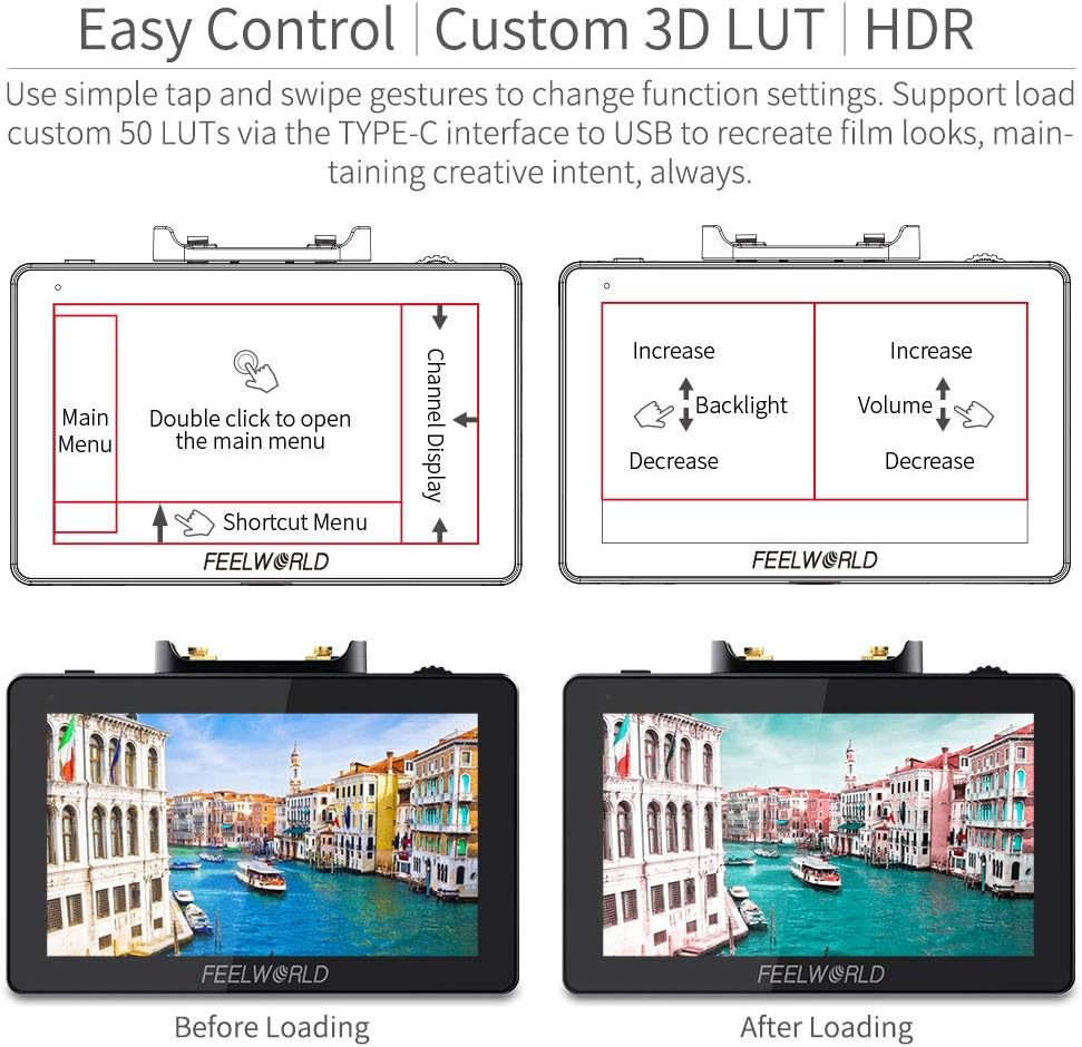 5.5 Inch Wireless Video Transmission Field Monitor with Built in Transmitter and Receiver A983