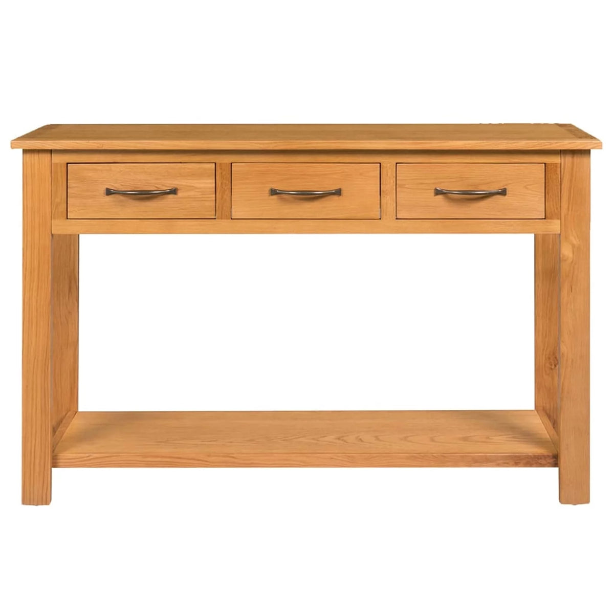 Solid Oak Wood Console Table L346490