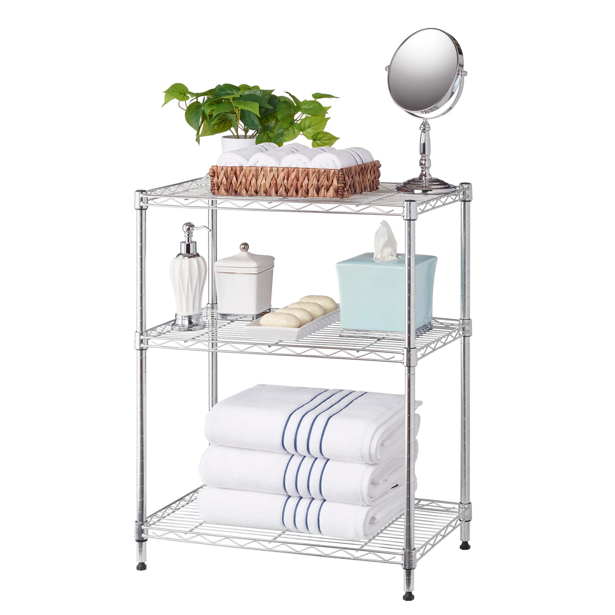 6-Shelf Wire Shelf Unit, Chrome I561172