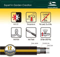 Black 3/4 in. x 50 ft. Commercial Hose, Brass Fittings, Pack of 2 C181186