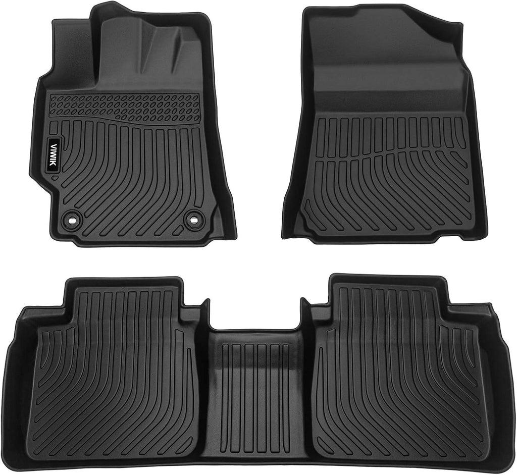 Black Custom Full Set Car Floor Mats Y4614