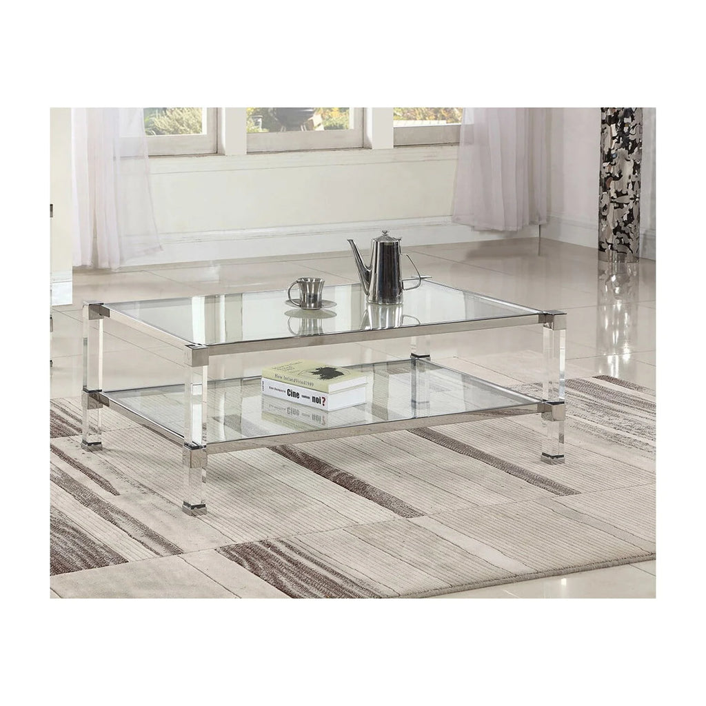 Silver Glass Coffee Table S416