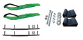 Green XT Snowmobile Skis with 8" Round Bars Complete Kit O859034