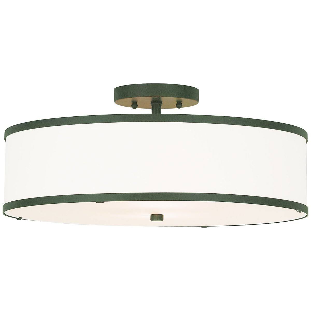 Semi Flush Mount Light, Brushed Nickel F541