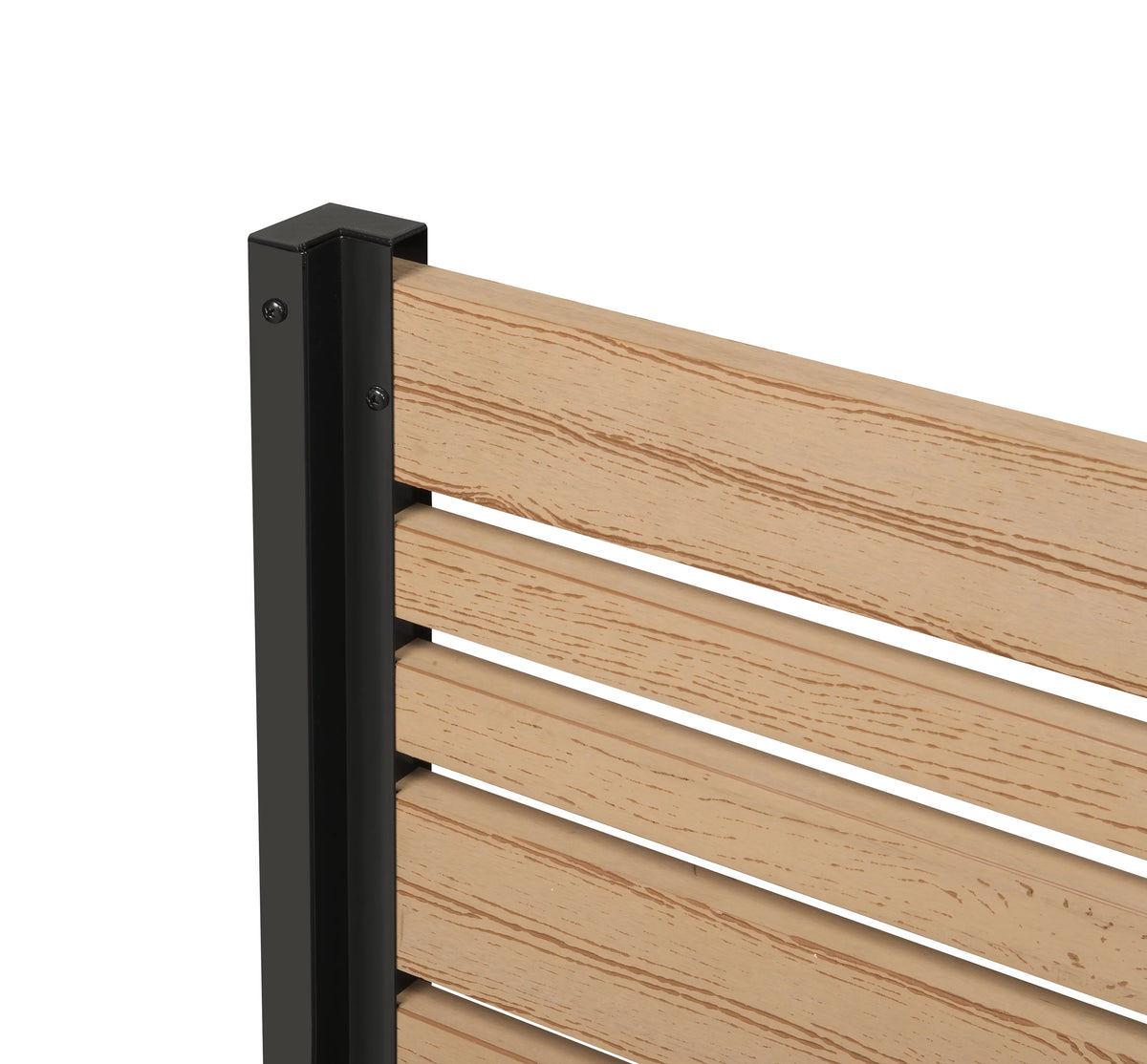 Freestanding Vinyl Outdoor Privacy Screen and Planter Box Kit C693