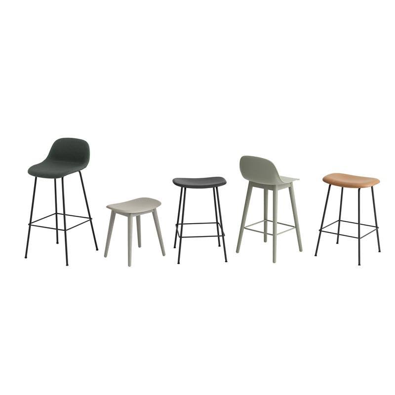 Black Fiber Bar Stool J80122