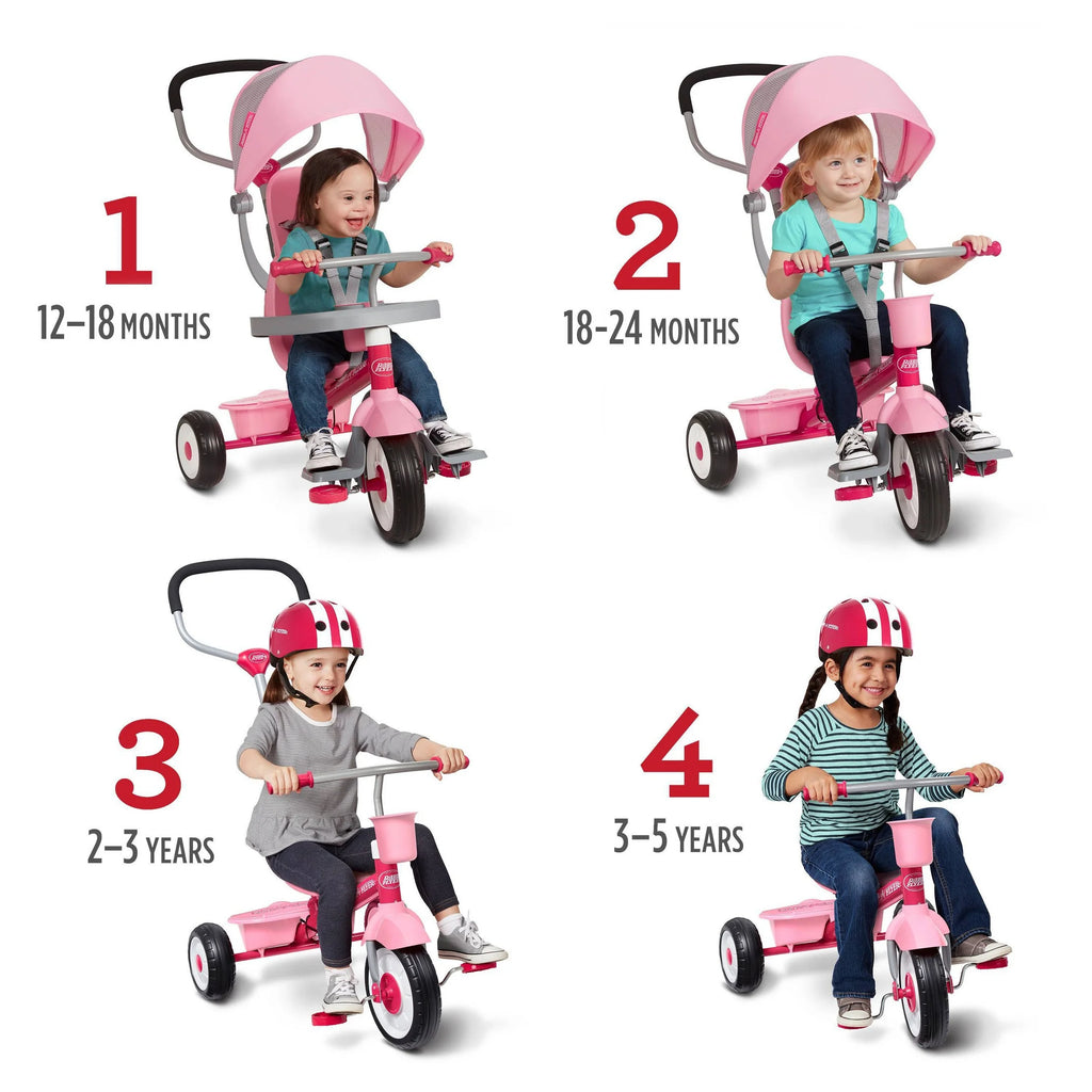 Pink 4-in-1 Trike U193