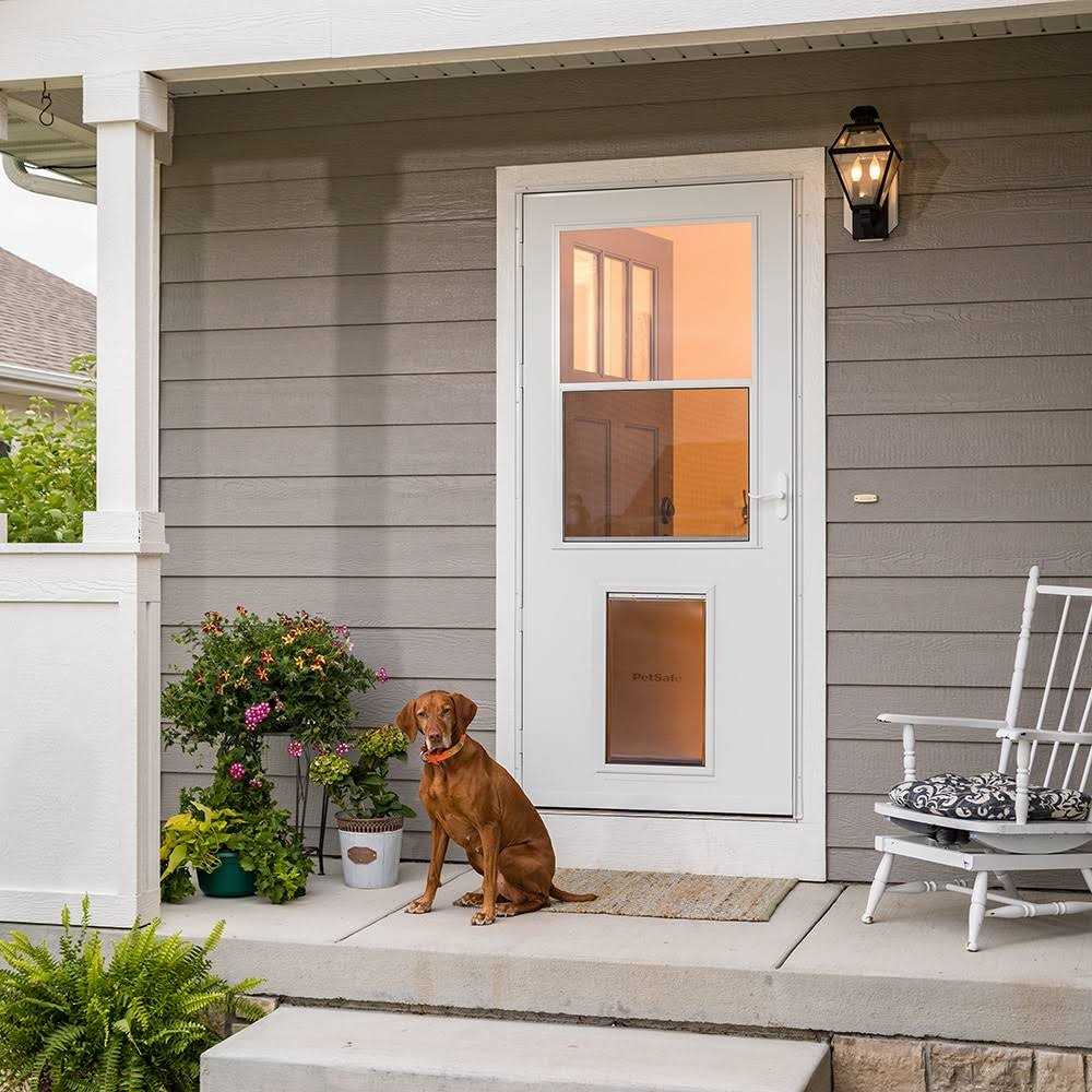 White High-view Wood Core Storm Door P34899