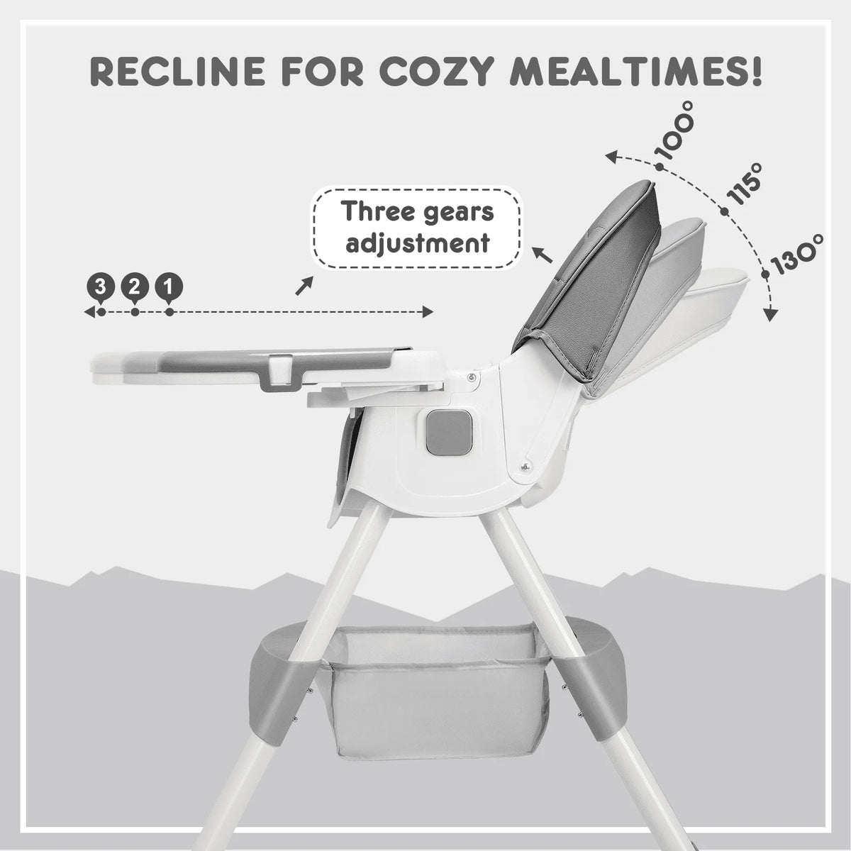 4-in-1 Convertible High Chair T9476